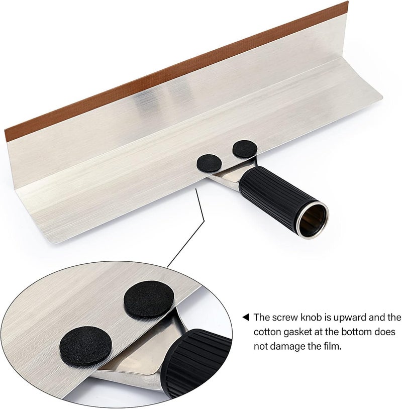 Gomake Widow Tint Tool Window Tint Installation Bottom Speed Loader Window Gap Wrapping Handle Speed Loader Carbon Vinyl Film Tuck Squeegee Car Glass Protection Vinyl Wrap Installing Aid Tool 13 inch - Image 3